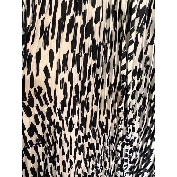 NWT Jade Melody Tam black white pleated midi dress size medium - Picture 2 of 4